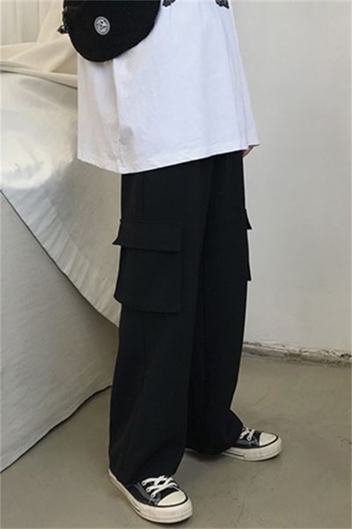 Techwear Pants Tactical - Black Men's Hip Hop Cargo Pants