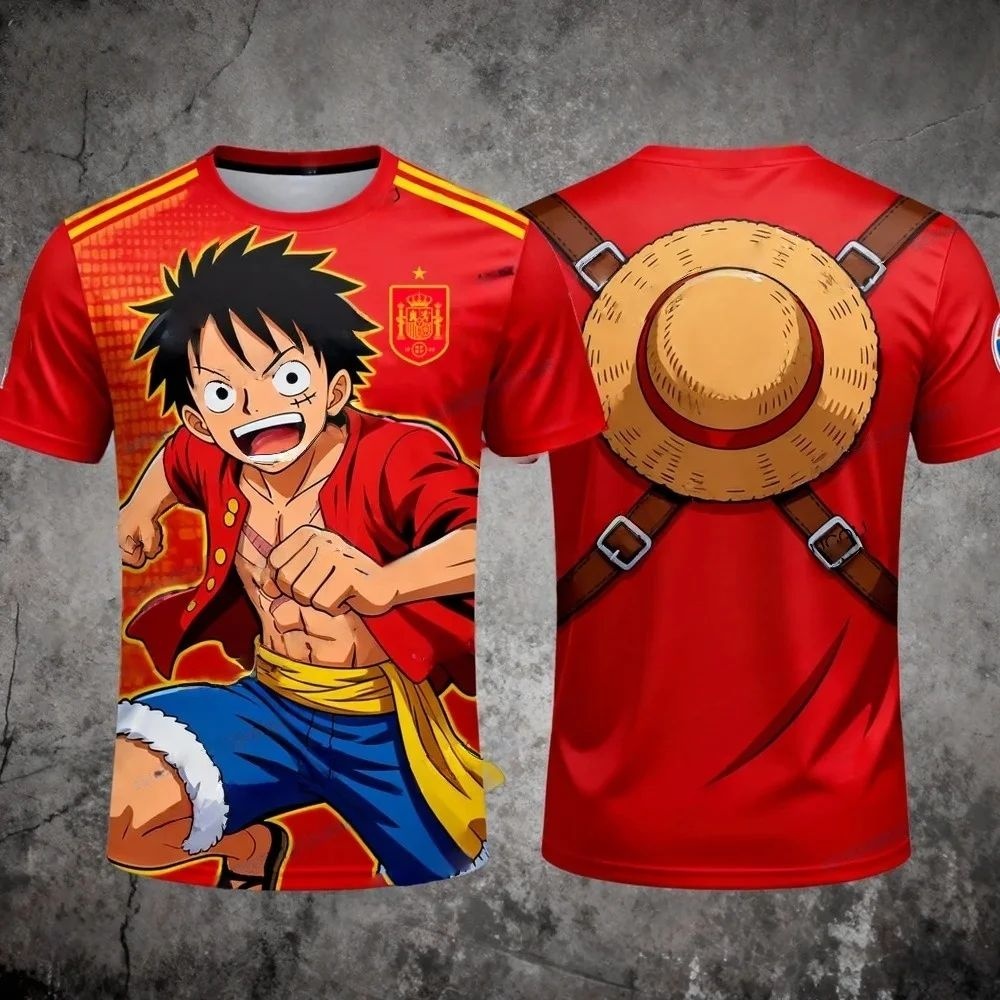 Street Fashion In Spain - One Piece Unisex Spain Luffy Soccer