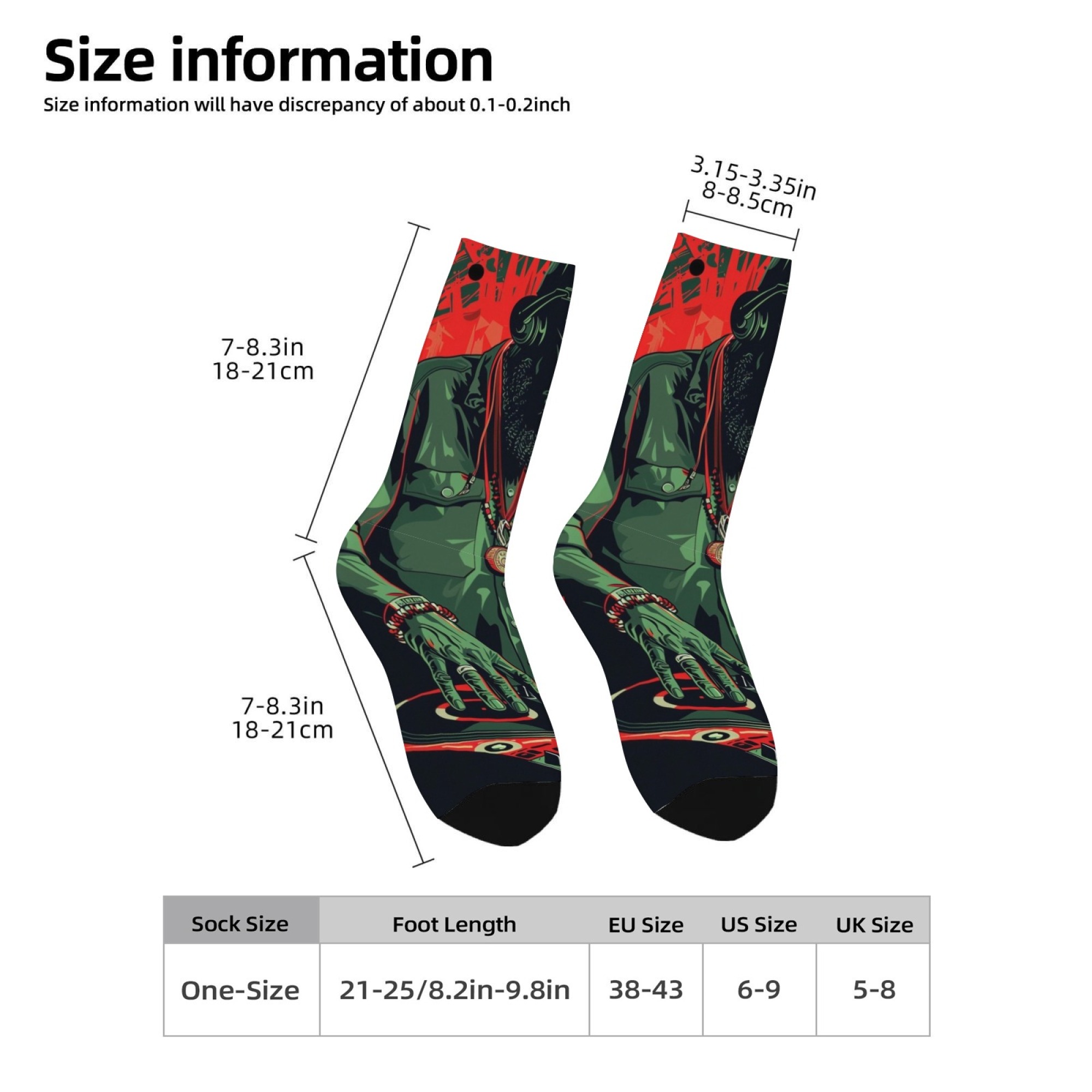 Quirky Street Fashion - Rebellious Rock Music DJ Print Men's