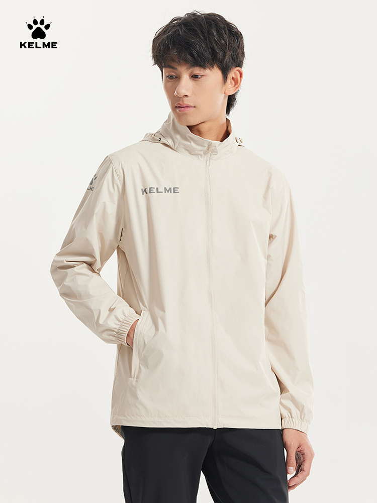 Reflective Jacket Running - KELME Sports Windbreaker Men's Summer Windproof