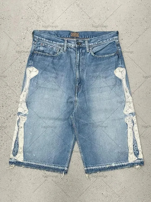 Street Fashion Jeans - Deeptown Y2k Vintage Harajuku Denim Shorts