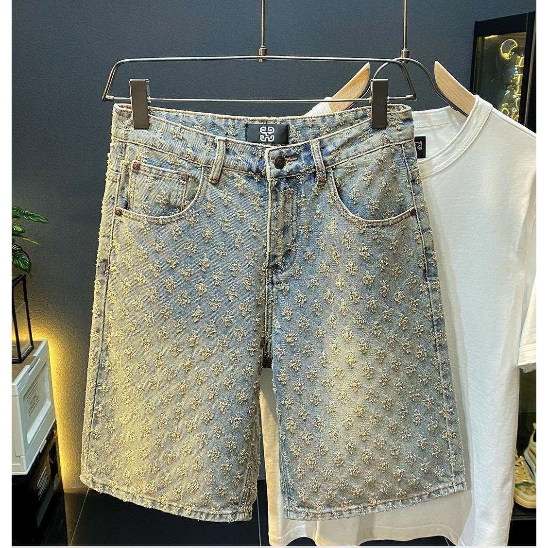 Street Fashion Jeans - Summer High Street Denim Shorts Men's