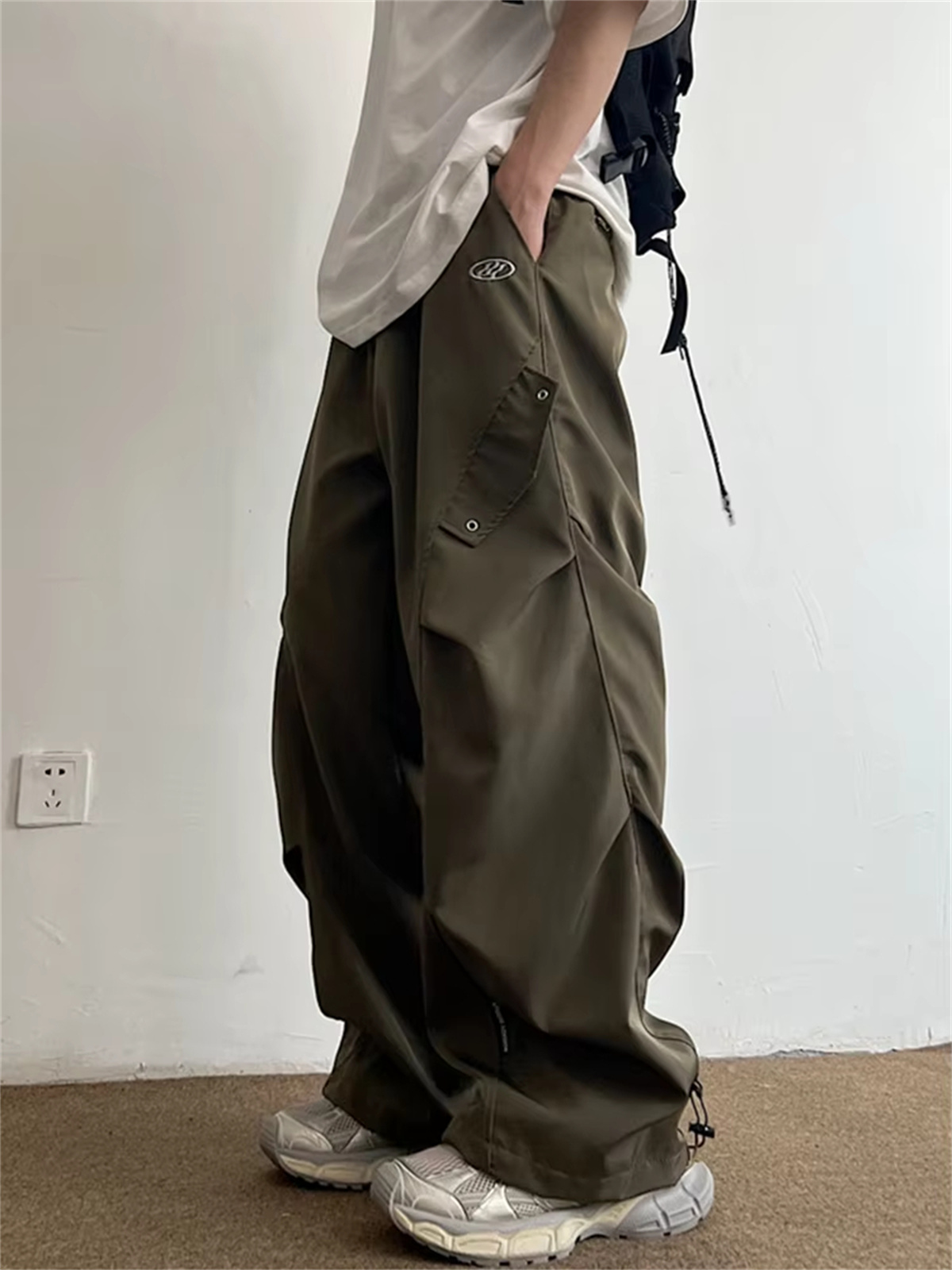Techwear Pants Tactical - Techwear Parachute Cargo Pants Men Hip