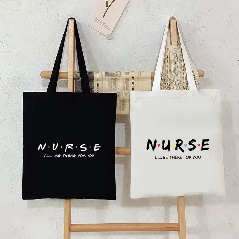 Tote Bag Canvas Print - Nurse Canvas Tote Bag Women's Friends