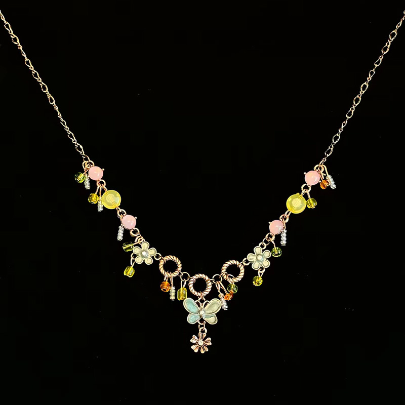 Street Fashion Videos - Women's Butterfly Flower Video Necklace Y2K