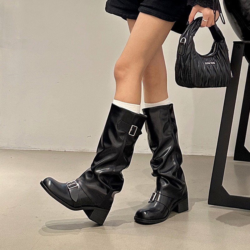 Street Fashion Winter 2025 - 2025Woman Boots Knee High Platform Chunky