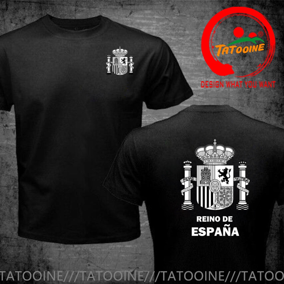 Street Fashion In Spain - National Emblem of Spain Black and