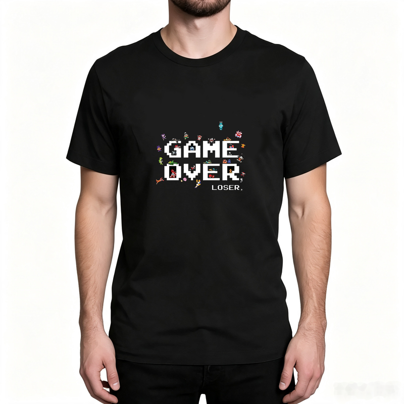Game Over Pixel Retro Game Cha - Street Fashion Videos 评论和价格