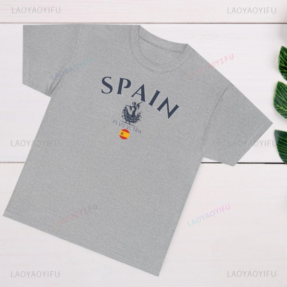 Spain Flag Graphic Printed T-s - Street Fashion In Spain 评论和价格