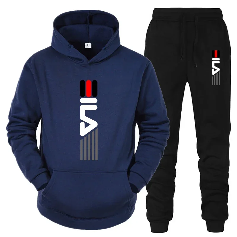 Men's Tracksuit Hooded Sweatsh - Street Fashion Male 评论和价格