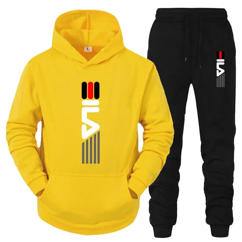 Men's Tracksuit Hooded Sweatsh - Street Fashion Male 评论和价格