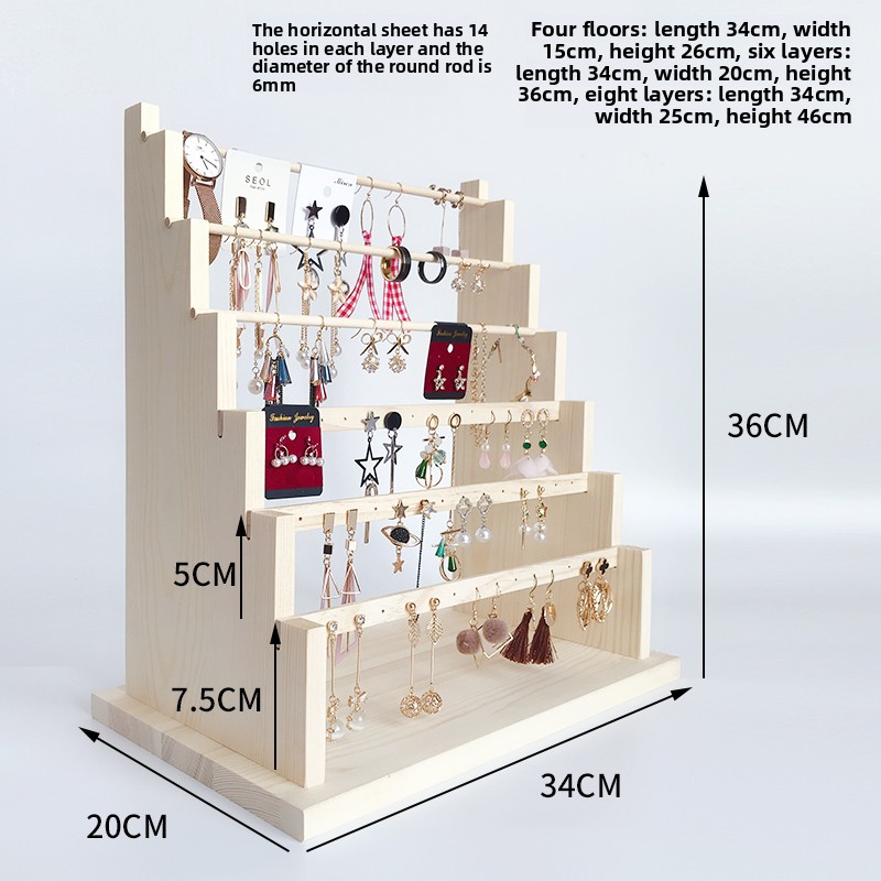  Wood Earring Display Stand De - Street Fashion Vendors 评论和价格