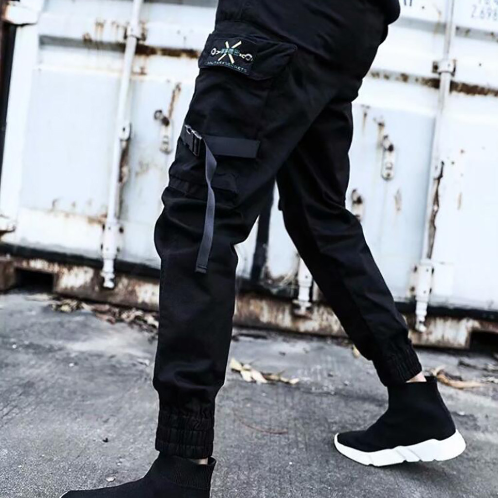 Loose Fit Cargo Pants Men Stre - Techwear Pants Tactical 评论和价格