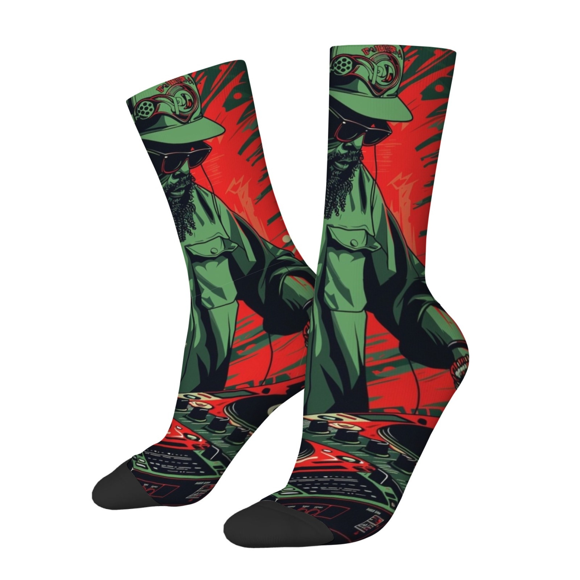 Rebellious Rock Music DJ Print - Quirky Street Fashion 评论和价格