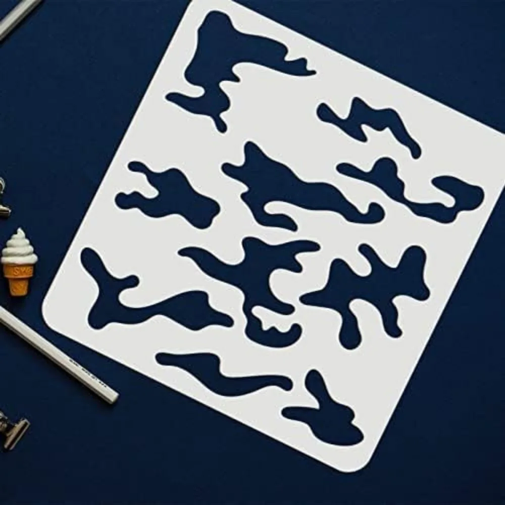 3 pcs Camo Stencil Kit 11.8x11 - Camo Pattern Set 评论和价格