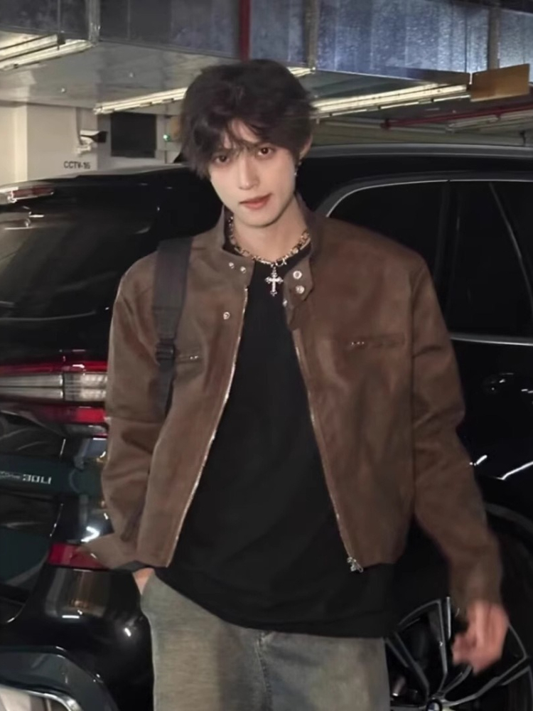 High Street Cool Style PU Leat - Street Fashion Japan Brand 评论和价格