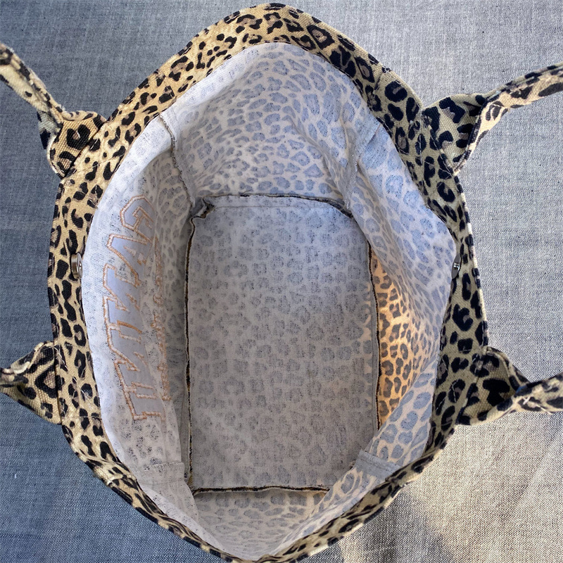 Unisex Leopard Print Embroider - Tote Bag Canvas Print 评论和价格