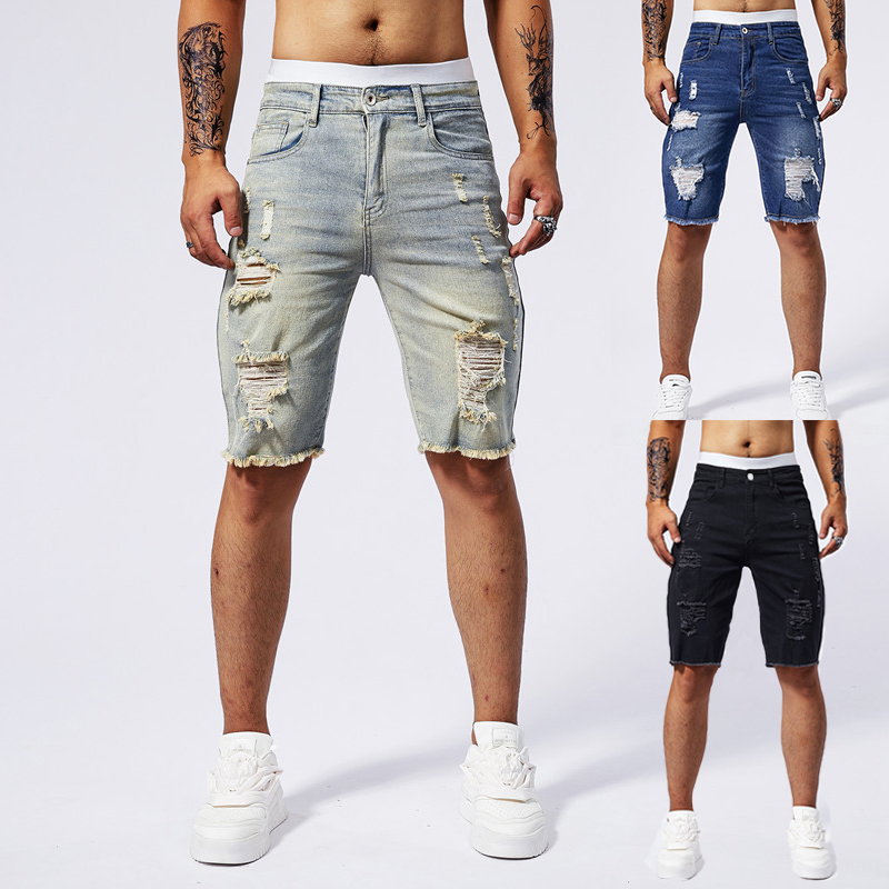 2025 Summer New Men's Ripped D - Street Fashion Brand 评论和价格
