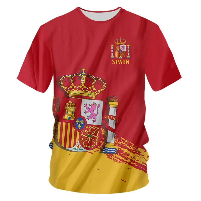 Unisex 3D Print Spain Style T  - Street Fashion In Spain 评论和价格