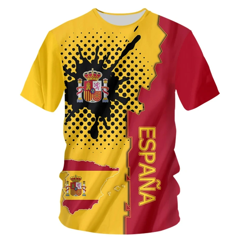 Unisex 3D Print Spain Style T  - Street Fashion In Spain 评论和价格