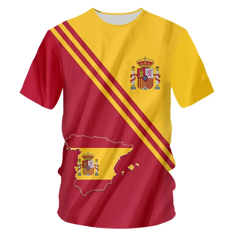 Unisex 3D Print Spain Style T  - Street Fashion In Spain 评论和价格