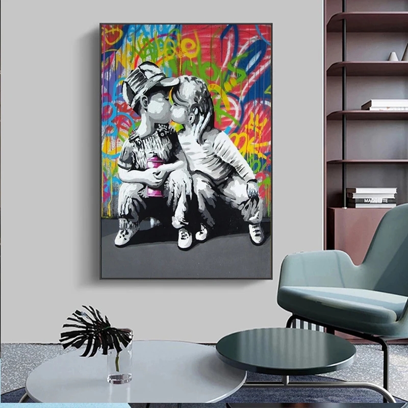 Modern Street Pop Art Mural Ba - Street Fashion Poster 评论和价格