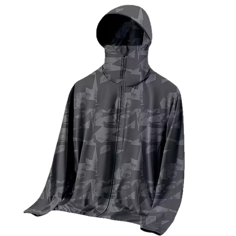 Unisex Summer Loose-Fit Hooded - Reflective Jacket Running 评论和价格