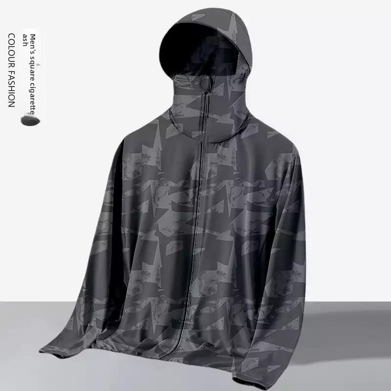 Unisex Summer Loose-Fit Hooded - Reflective Jacket Running 评论和价格