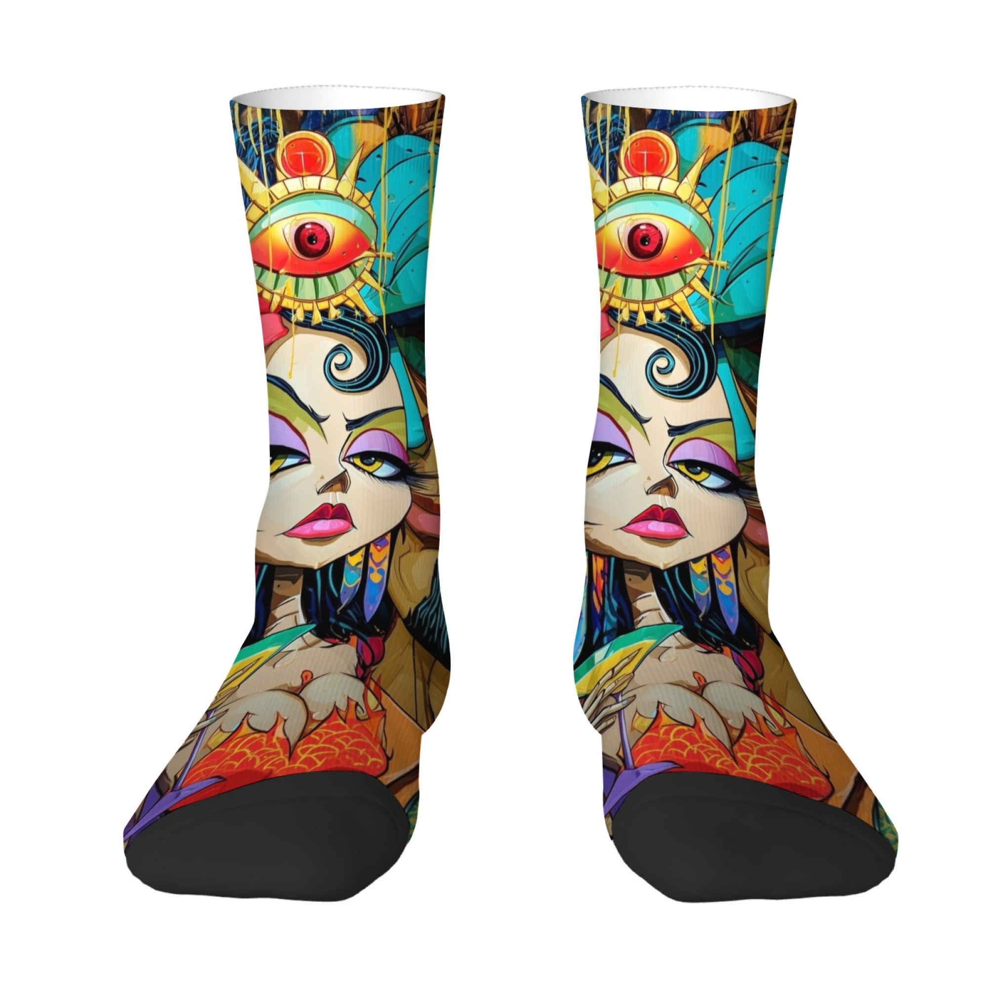 Retro Quirky Abstract Print Me - Quirky Street Fashion 评论和价格