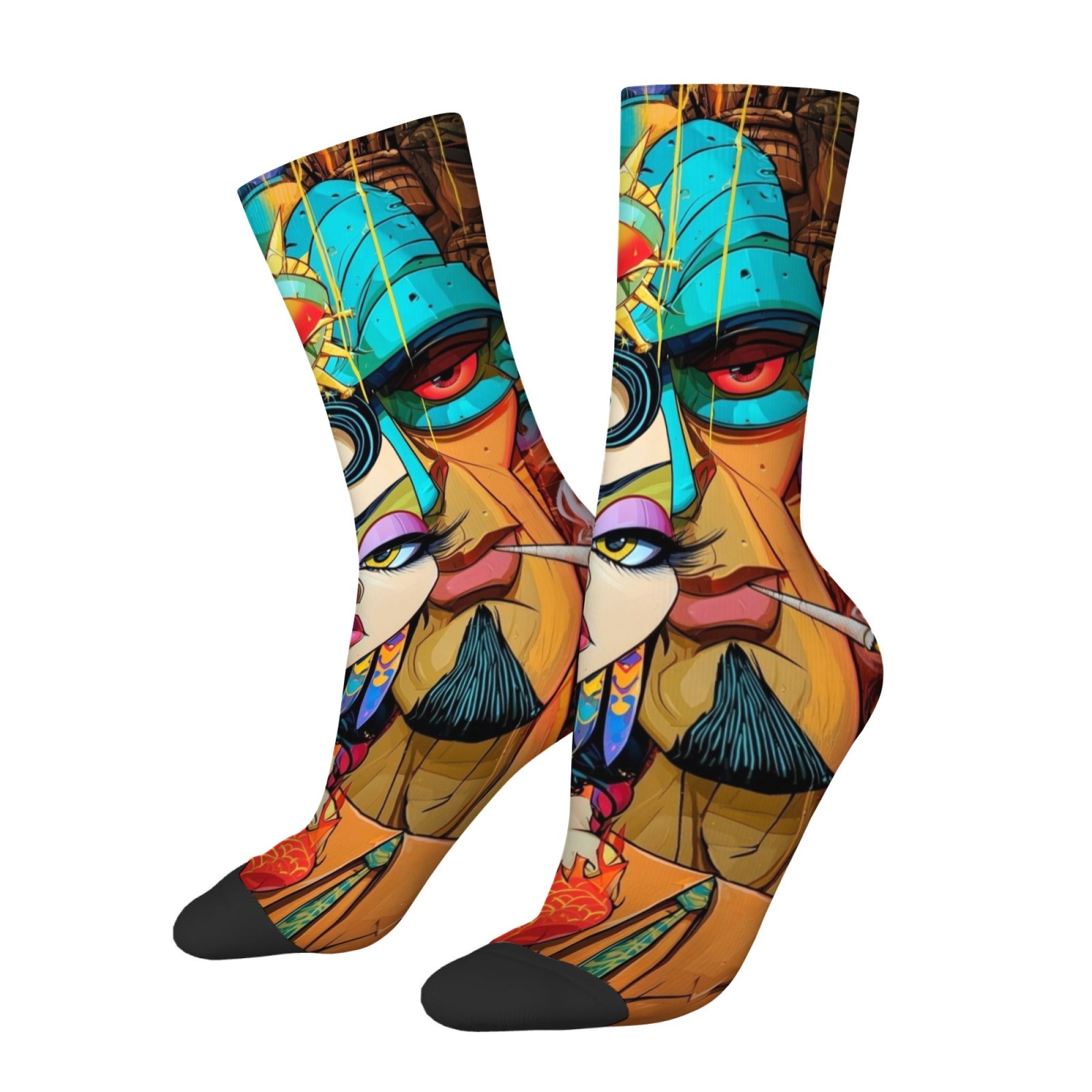 Retro Quirky Abstract Print Me - Quirky Street Fashion 评论和价格