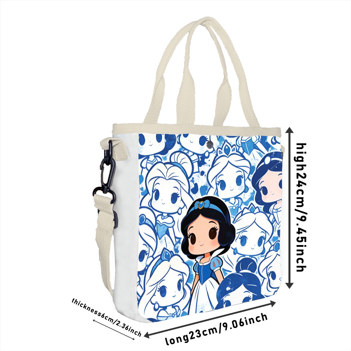 Cartoon snow white Characters  - Tote Bag Canvas Print 评论和价格