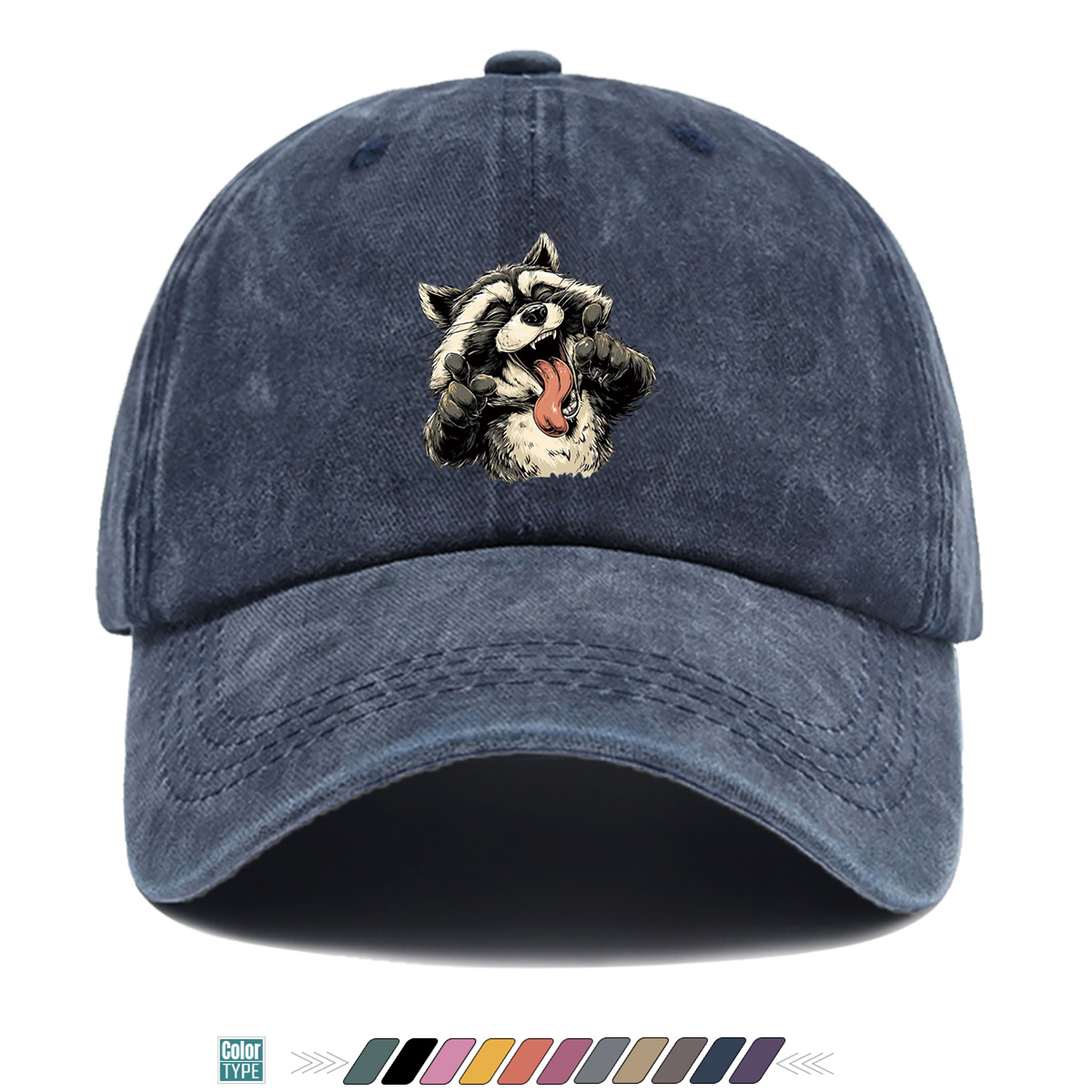 1pc Quirky Grinning Raccoon Pr - Quirky Street Fashion 评论和价格