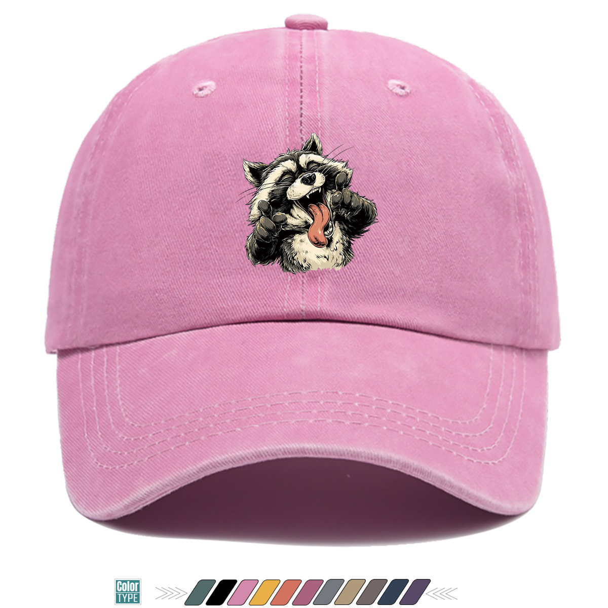 1pc Quirky Grinning Raccoon Pr - Quirky Street Fashion 评论和价格
