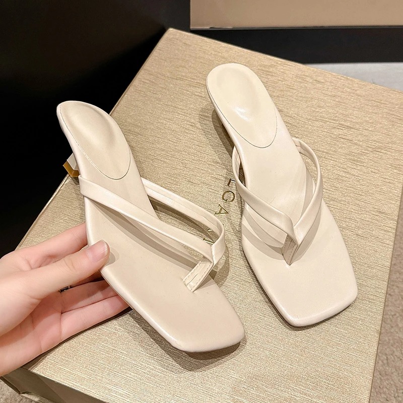 Summer Women Clip Toe Slippers - Street Fashion Clothes 评论和价格