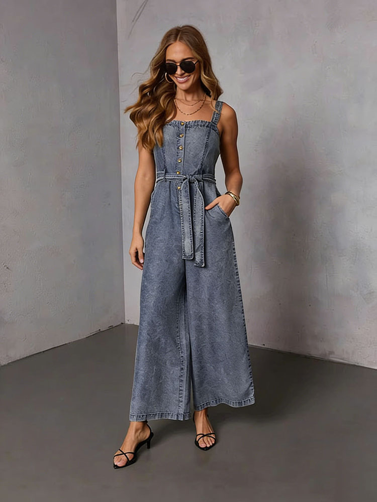 Summer Vintage Women Denim Jum - Street Fashion Jeans 评论和价格