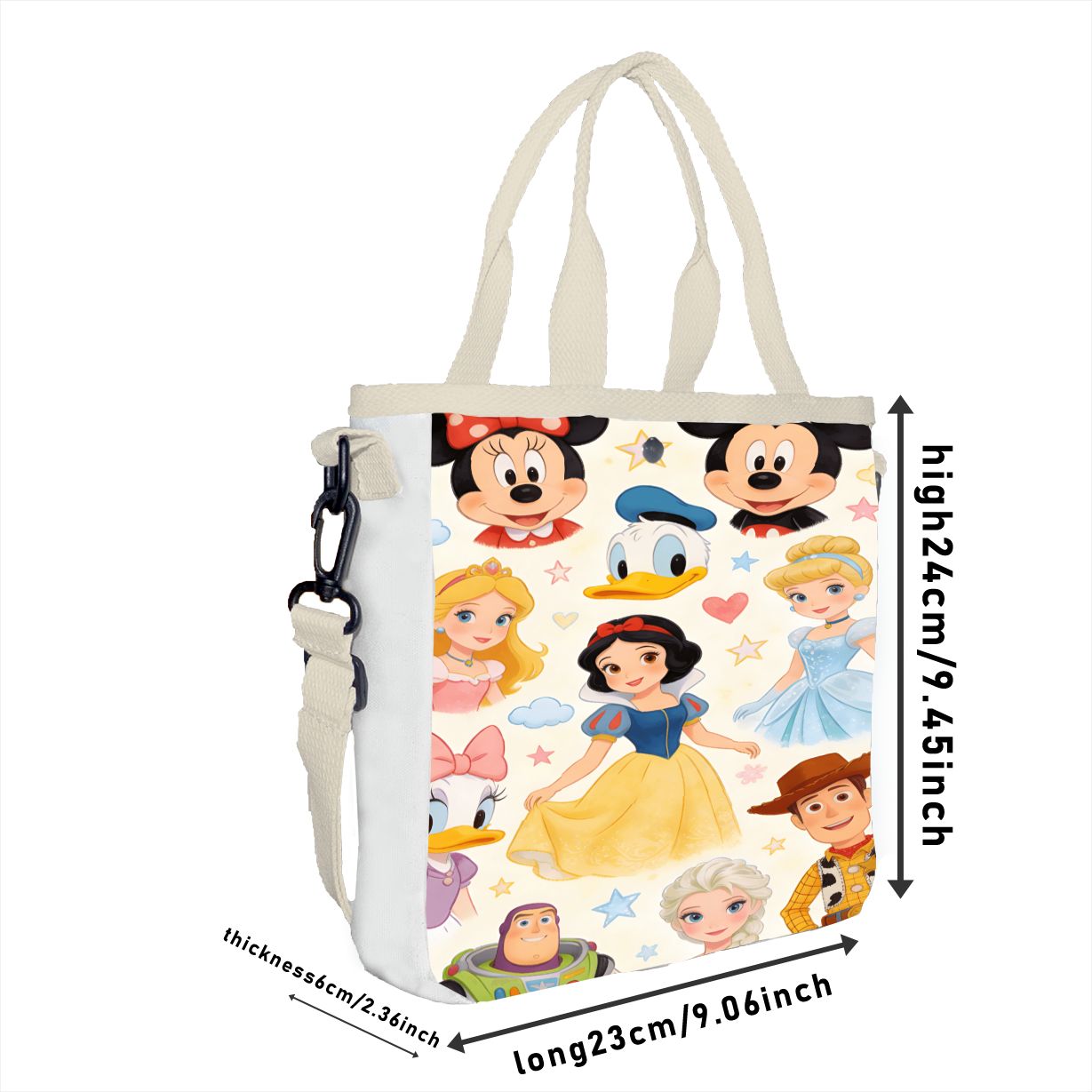Multifunctional Princess Tote  - Tote Bag Canvas Print 评论和价格