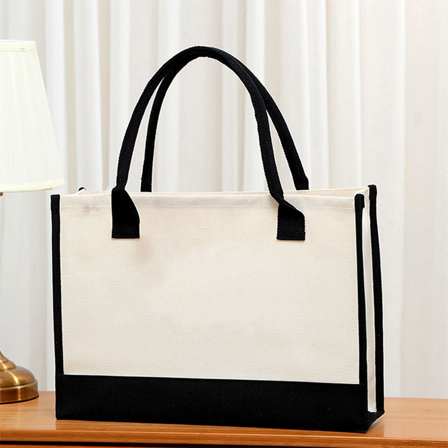 Cartoon-printed light white ca - Tote Bag Canvas Print 评论和价格