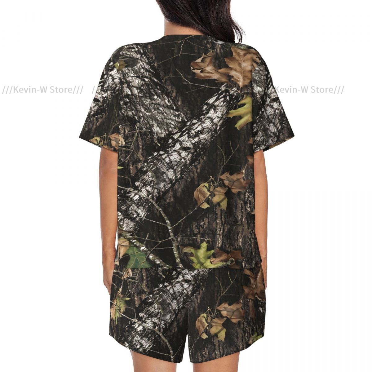 Two piece women's pajama round - Camo Pattern Set 评论和价格