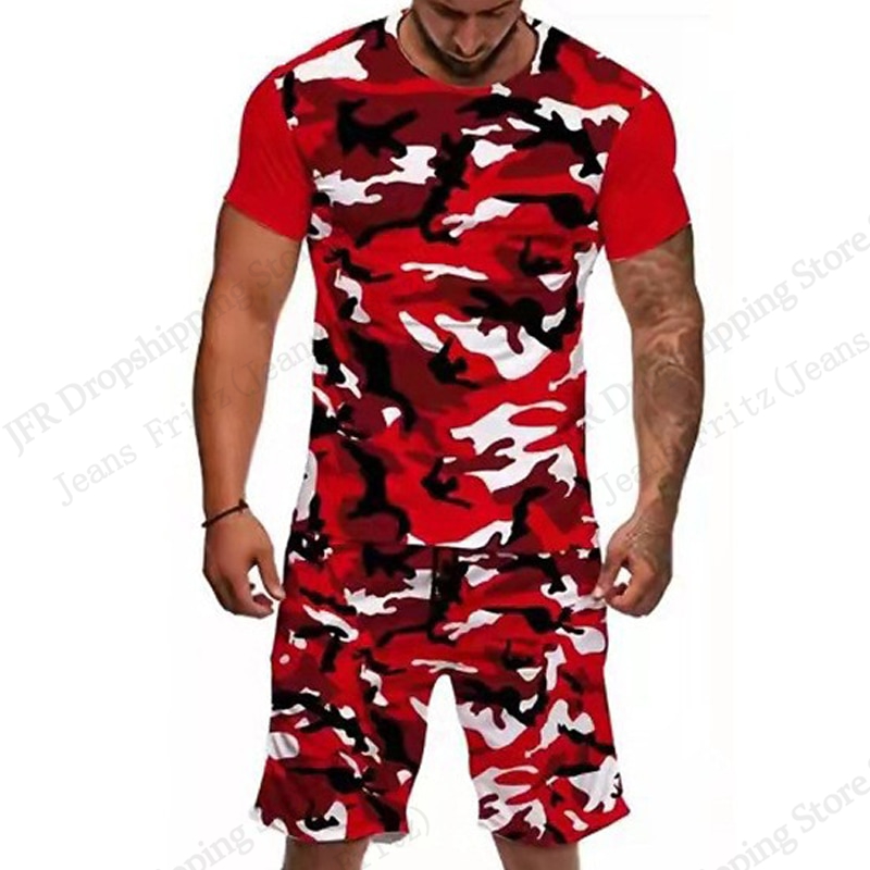 Men's Set T-shirt Camo Camoufl - Camo Pattern Set 评论和价格