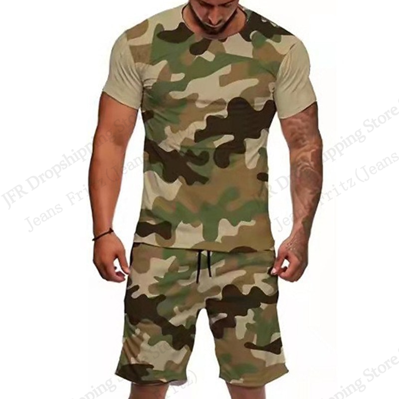 Men's Set T-shirt Camo Camoufl - Camo Pattern Set 评论和价格