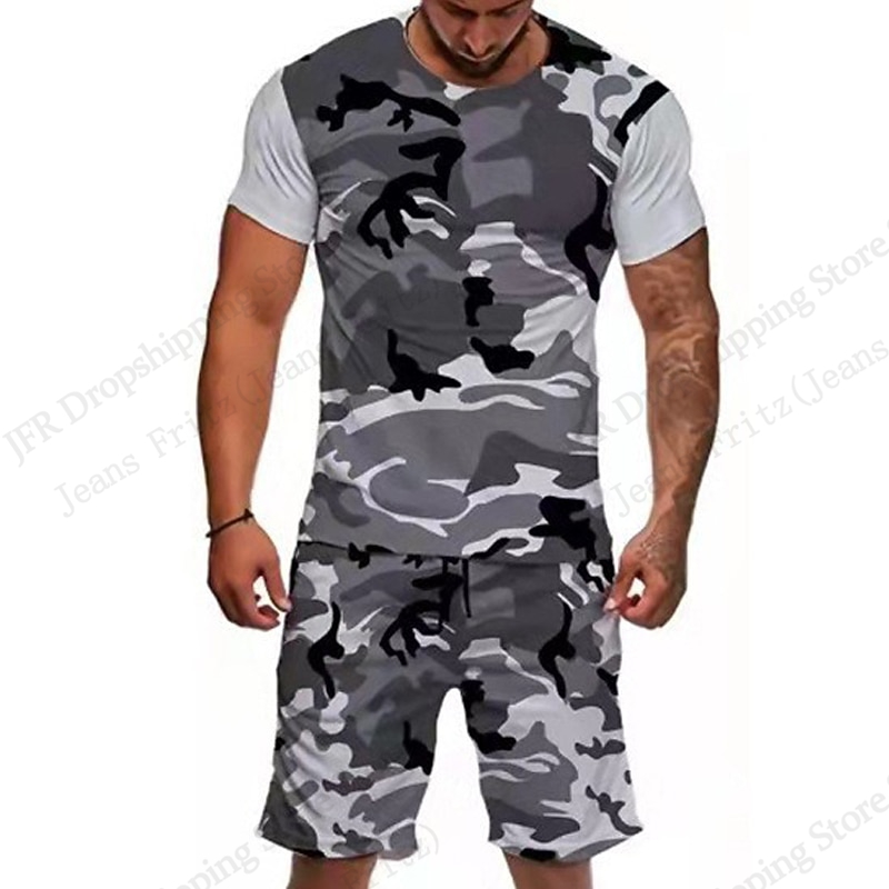 Men's Set T-shirt Camo Camoufl - Camo Pattern Set 评论和价格