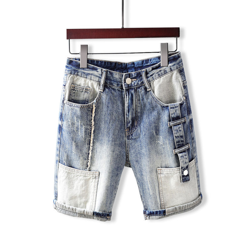 Men's Short Jeans Pants with P - Street Fashion Jeans 评论和价格