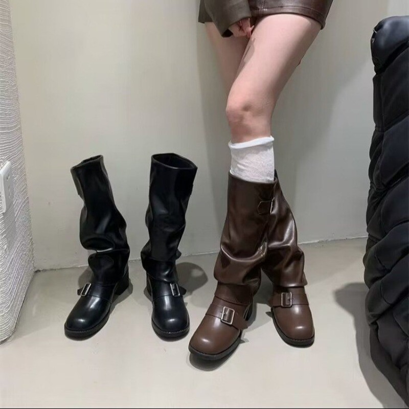 2025Woman Boots Knee High Plat - Street Fashion Winter 2025 评论和价格