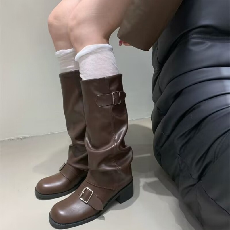 2025Woman Boots Knee High Plat - Street Fashion Winter 2025 评论和价格