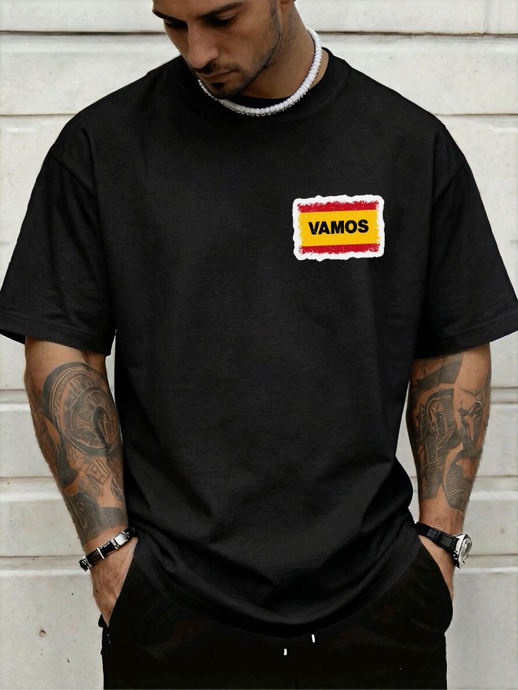 Mens Crew Neck Tee Spain Vamos - Street Fashion In Spain 评论和价格