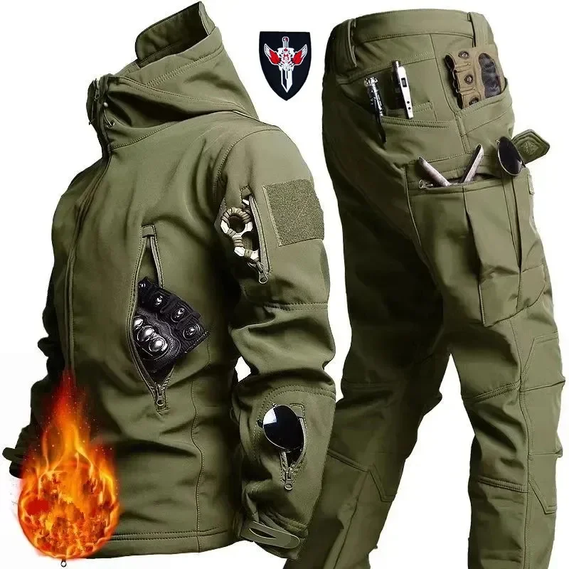 5XL 6XL Outdoor Skin Warmth Se - Camo Pattern Set 评论和价格
