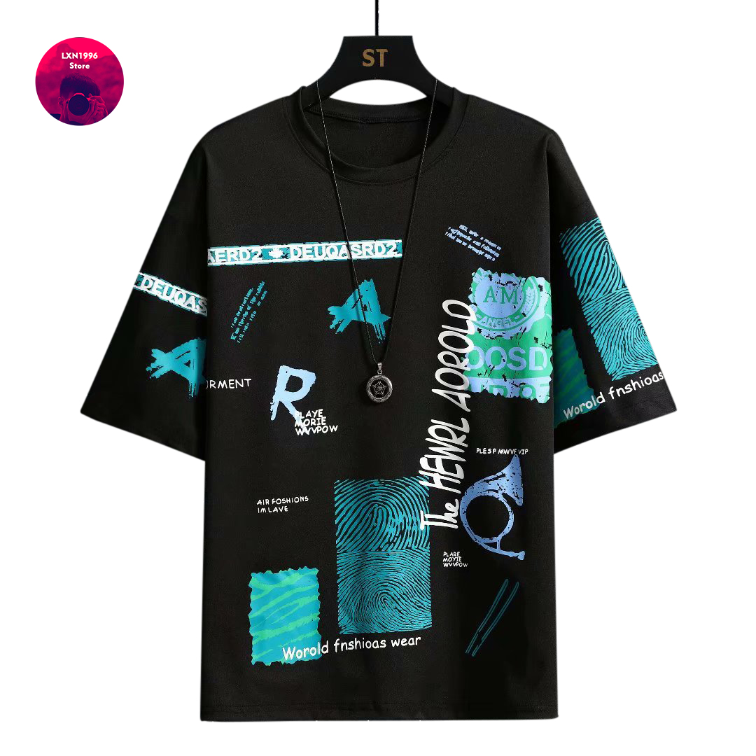 Men Harajuku Graphic Black Sum - Street Fashion Japan Brand 评论和价格