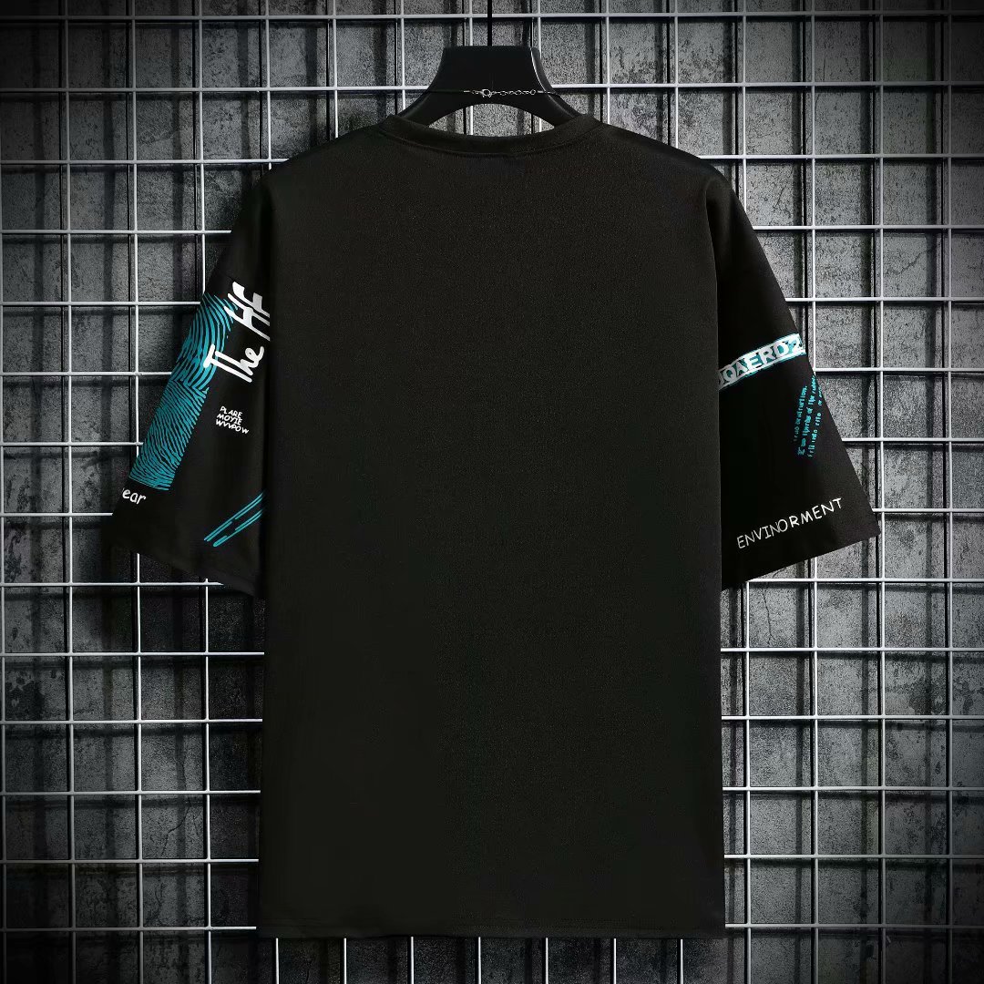 Men Harajuku Graphic Black Sum - Street Fashion Japan Brand 评论和价格