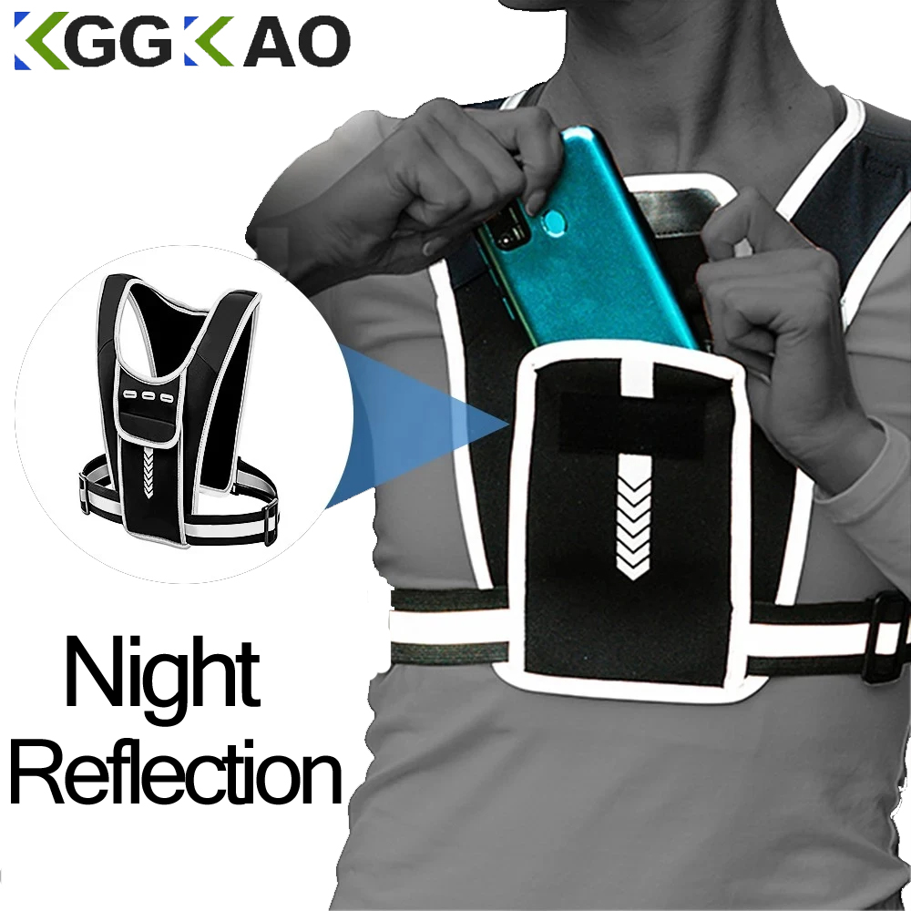 Running Vest Phone Holder for  - Reflective Jacket Running 评论和价格
