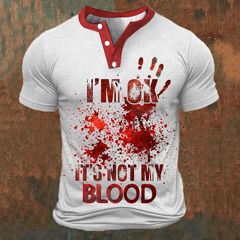 Funny 3D Letter Print Men's He - Street Summer Fashion 评论和价格